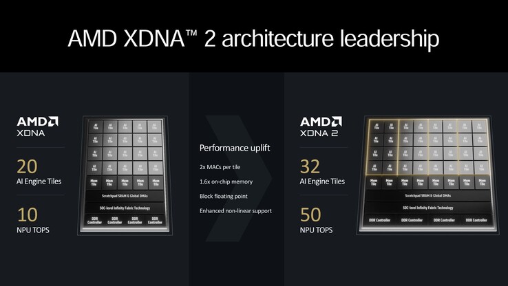 Az AMD XDNA2 áttekintése (forrás: AMD)