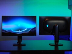 Alienware AW2725Q 4K OLED monitor elöl és hátul (Kép forrása: Alienware)