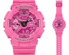 A Casio G-Shock GMA-S110BE-4A limitált kiadású Barbie karóra CR1220 elemmel működik, becsült élettartama 2 év (Kép forrása: Casio)