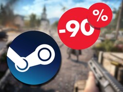 A Steamen 90%-os kedvezménnyel a Far Cry 5 március 13-ig 60 dollár helyett 6 dollárért kapható. (Kép forrása: Steam)