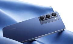 A Realme P3x 5G modern kialakítású, lapos kerettel és opcionális bőrrel bevont hátlappal rendelkezik. (Kép forrása: Realme)