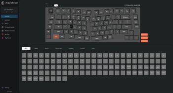 Keychron Launcher keymap képernyőkép