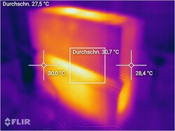 Az Archer BE800 meglehetősen hűvös marad.