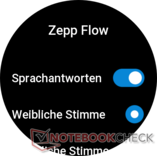 Zepp Flow beállítások