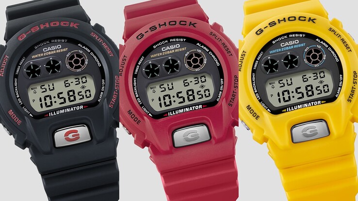 Balról jobbra: Casio DW-6900TR-1, DW-6900TR-4 és DW-6900TR-9. (Kép forrása: Casio)