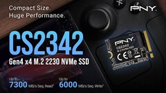 A PNY közelgő nagysebességű CS2342 M.2 2230 SSD-je együttműködik a Steam Deck, az Asus ROG Ally és más kézi játékeszközökkel (Kép forrása: PNY)