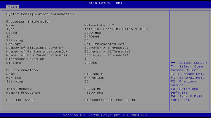 Geekom GT1 Mega - BIOS beállítások