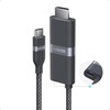 Az Anker Nano USB-C HDMI kábel 140 W-os bemeneti porttal. (Kép forrása: Anker)