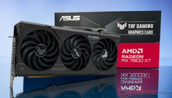 Az Asus TUF Gaming Radeon RX 7800 XT OC tesztelése. A tesztegységet az Asus Németország biztosította.