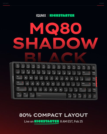 Iqunix MQ80 Shadow Black színösszeállításban