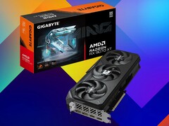 Az AMD Radeon RX 9070 XT gyári boost órajelét akár 2970 MHz-ig is növelheti. (Kép forrása: Gigabyte, Unsplash, szerkesztve)