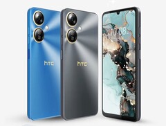 A HTC Wildfire E5 Plus kék és fekete színben kapható. (Kép forrása: HTC)