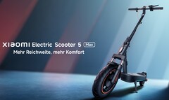 A Xiaomi Electric Scooter 5 Max akár 60 km-t (~ 37 mérföldet) is képes megtenni egyetlen feltöltéssel (Kép forrása: Xiaomi)