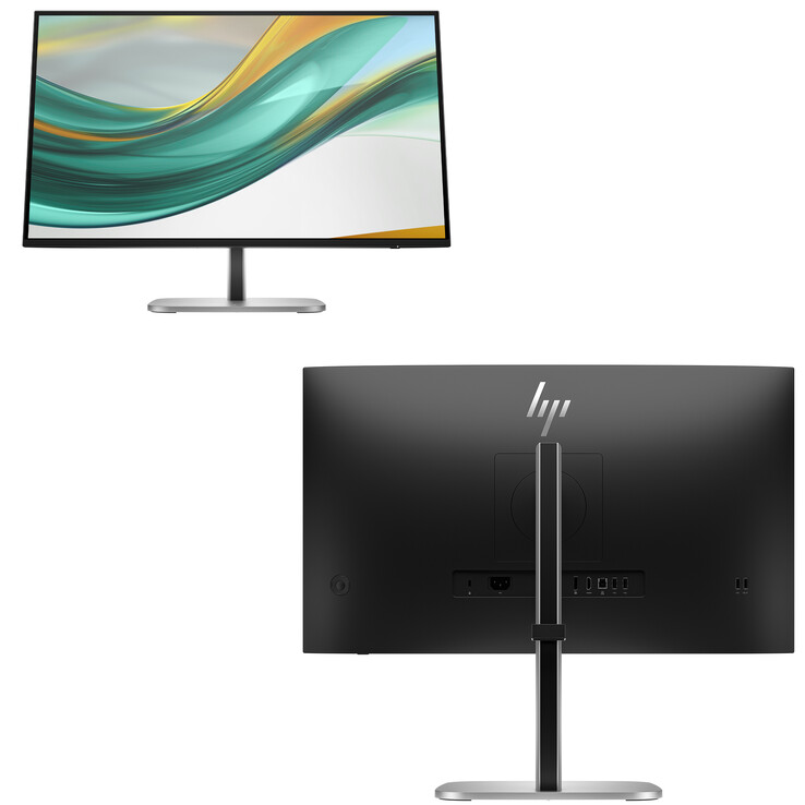 A monitor elülső és hátsó része (Kép forrása: HP)