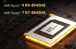AMD Ryzen 9 8945HS vagy AMD Ryzen 7 8845HS (Forrás: Geekom)