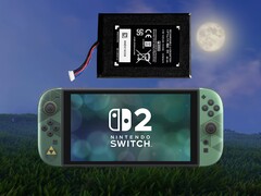 Az akkumulátor cseréje a fenti képen látható Zelda 40th Anniversary Switch 2 konzolon