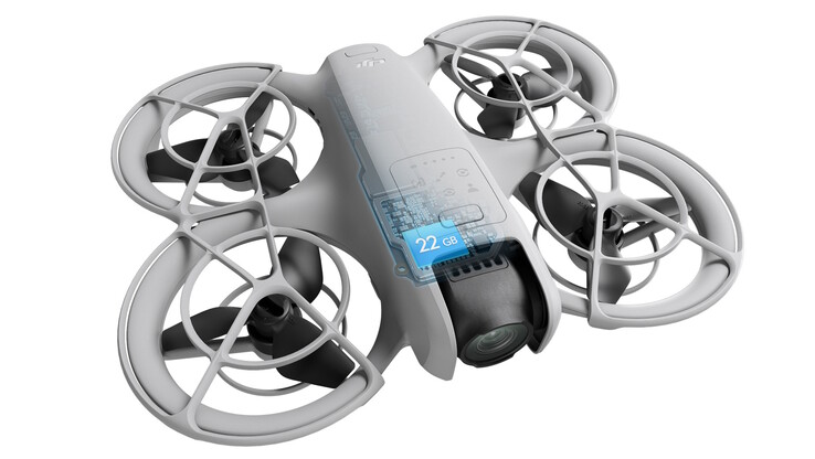 22 GB belső tárhely (forrás: DJI)