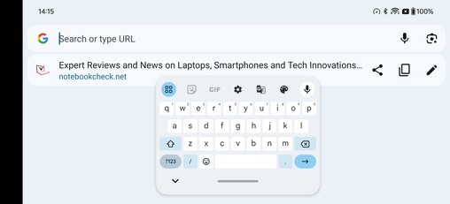 A Gboard az alapértelmezett billentyűzet