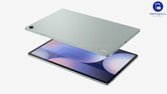 A &quot;Galaxy Tab S10 FE+&quot; renderelés. (Kép forrása: OnLeaks x SammyGuru)