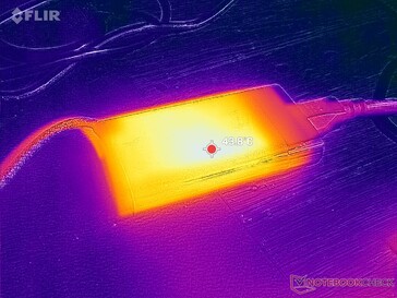 A hálózati adapter 44 C fölé emelkedik, ha igényes terhelést használunk