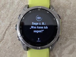 A Garmin Fenix 8 okosóra hangasszisztense (Kép forrása: Marcus Herbrich)