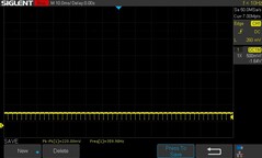 25% fényerő: 360 Hz PWM