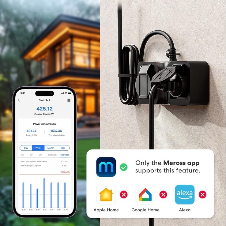 A Meross Smart Wi-Fi Outdoor Plug már kapható. (Kép forrása: Meross)