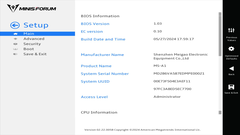 A Minisforum MS-A1 UEFI-je