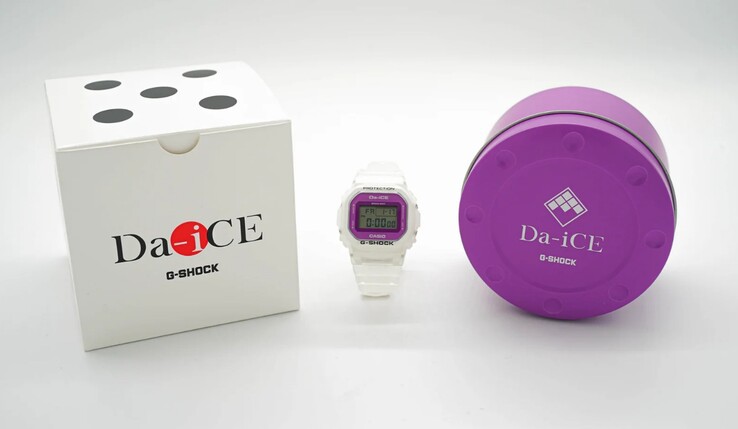 Egyedi csomagolás a közelgő Casio x Da-iCE kollab óra számára. (Kép forrása: Great G-Shock World)