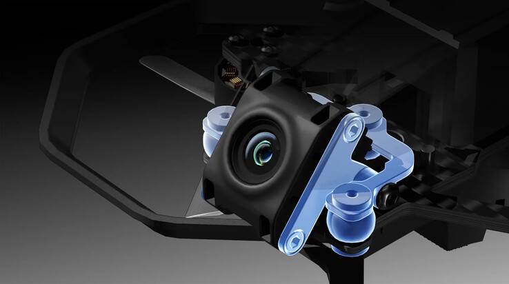 A drón kardánja meglehetősen szokatlanul néz ki (Kép forrása: iFlight)