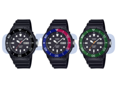 Balról jobbra a Casio MRW230H-1E1V, MRW230H-1E2V és MRW230H-1E3V. (Kép forrása: Casio)