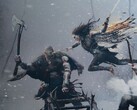 Kratos a God of War Ragnarökben elhárítja a gyászoló, feldühödött Freyát. (Kép forrása: PlayStation)