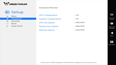 A Minisforum MS-A1 UEFI-je