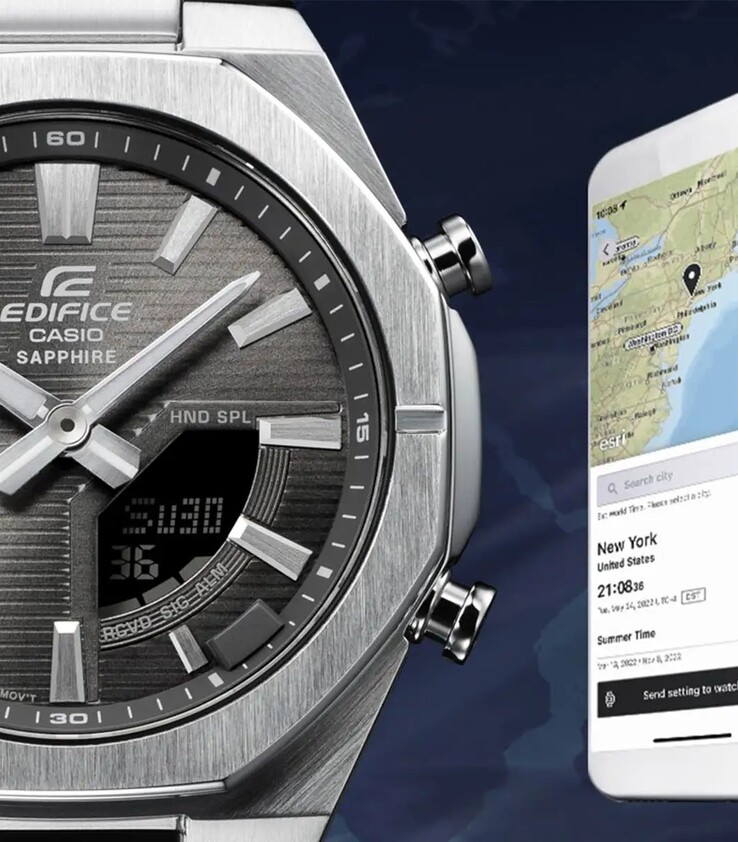 A Casio Edifice ECB-S10D órák Bluetooth-kapcsolatot kínálnak. (Kép forrása: Casio)