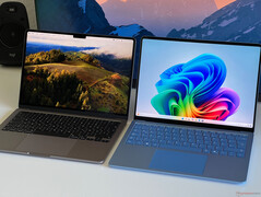 MacBook Air 13 M3 (balra) vs. Surface Laptop 13 (jobbra)