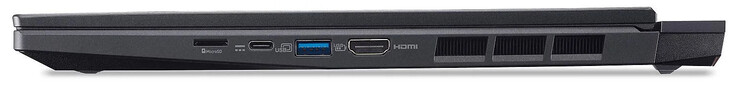 Jobb oldal: USB 3.2 Gen 2 (USB-C; Power Delivery, DP Alt Mode), USB 3.2 Gen 2 (USB-A), HDMI