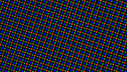 A külső kijelző szubpixel elrendezése