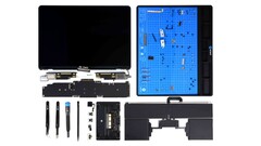 Az M4 MacBook Air (a képen) kialakítását és javíthatóságát tekintve teljesen hasonlónak tűnik az M3 MacBook Airhez. (Kép forrása: iFixIt)