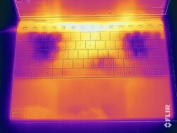 Az infravörös kép az érintőpad méreteit mutatja.