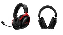 A HyperX Cloud III S vezeték nélküli játékfejhallgató piros és fekete színben kapható. (Kép forrása: HyperX)