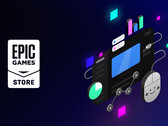 Az Epic Games Store, amelynek logója fent látható, nem jelzi, hogy egy játékot mesterséges intelligencia segítségével fejlesztettek-e. (Kép forrása: Epic Games)