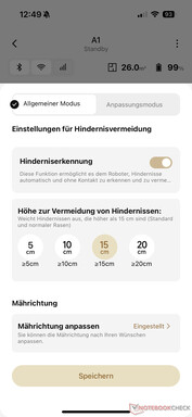 Akadályérzékelés - Dreame A1 felülvizsgálat