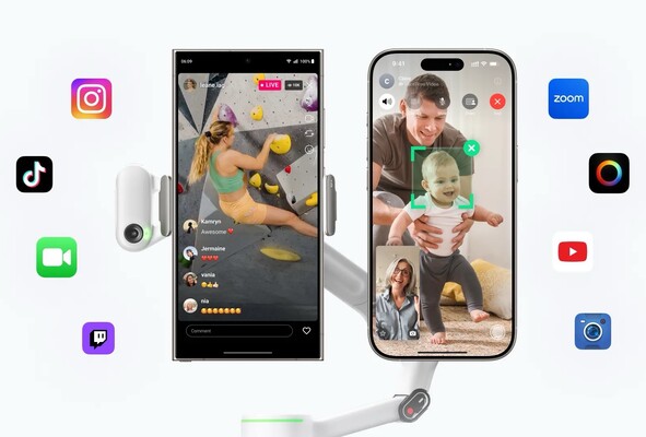 A Flow 2 Pro már használható a Android telefonokkal és harmadik féltől származó alkalmazásokkal (Kép forrása: Insta360)